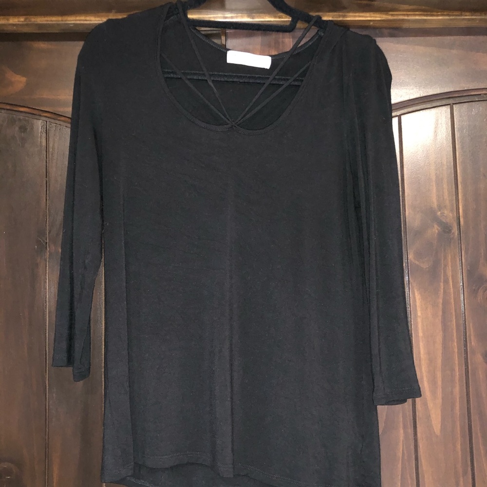 Black Top with Front Detail